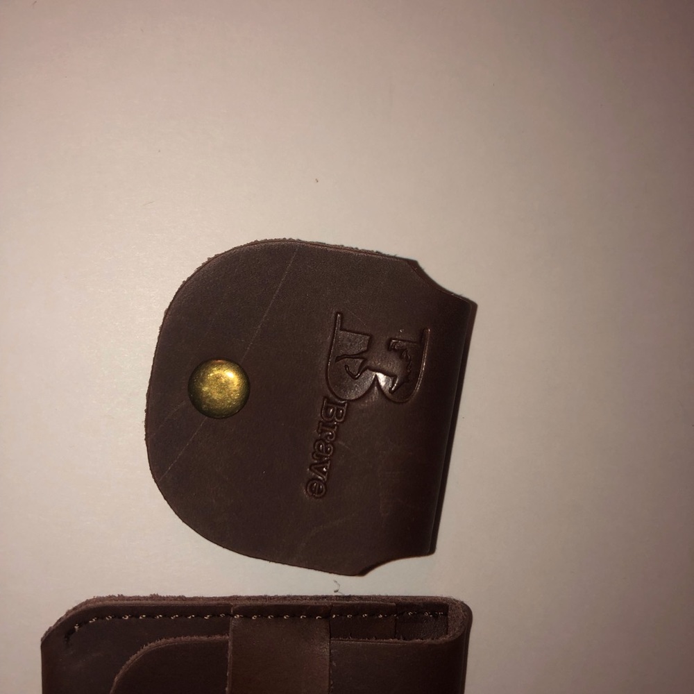 NIB Italian leather Slim wallet and cord holder - Picture 5 of 8
